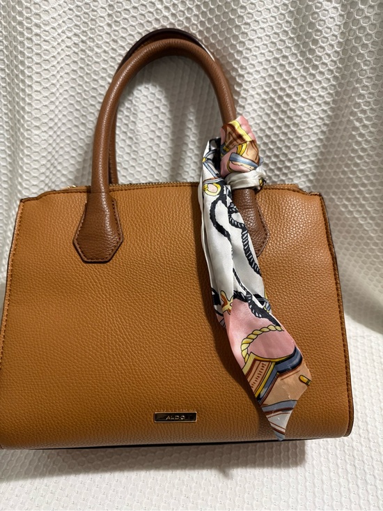 Aldo Handbags - Aldo Caramel Tan Pebbled Shoulder Bag